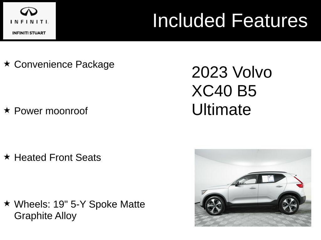 used 2023 Volvo XC40 car, priced at $38,154