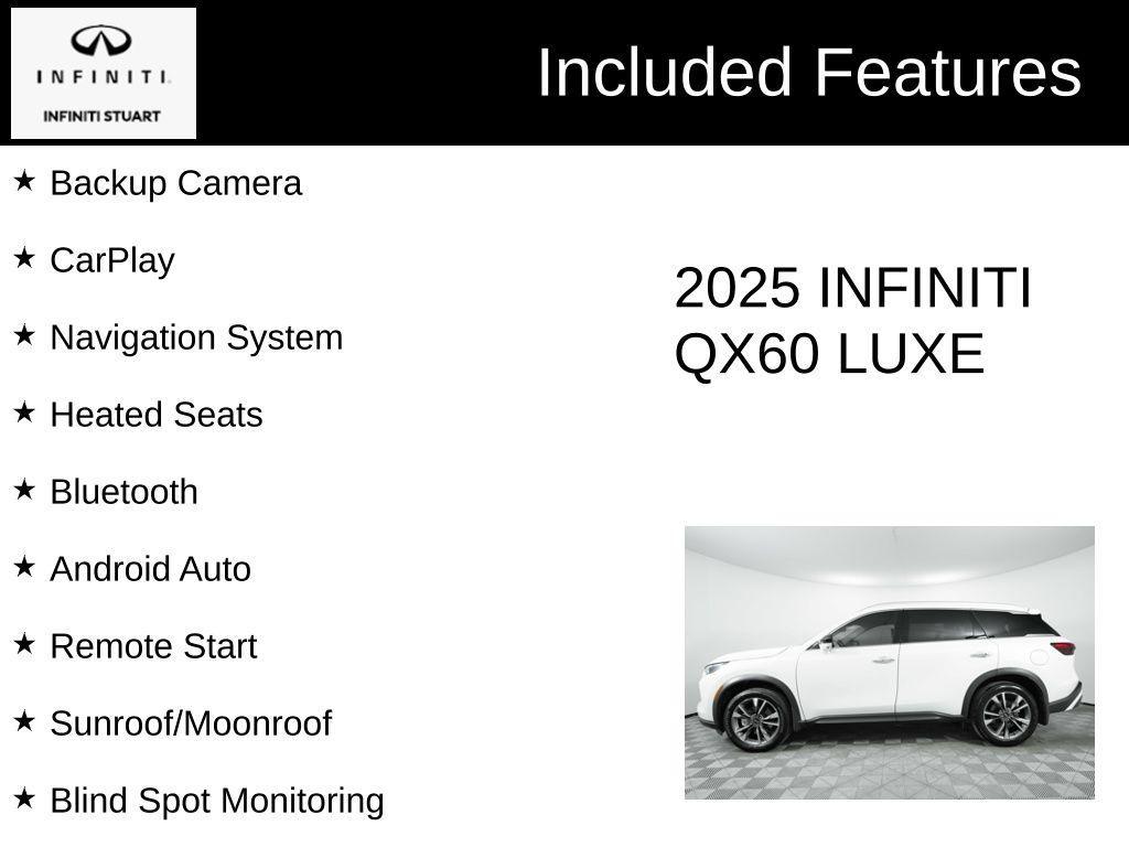 used 2025 INFINITI QX60 car, priced at $45,958