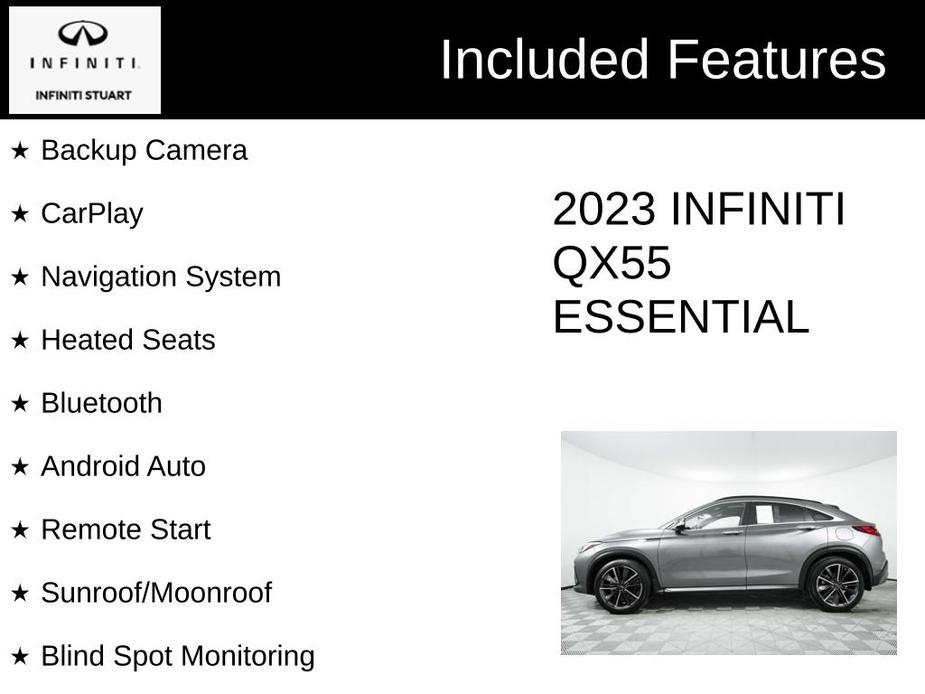 used 2023 INFINITI QX55 car, priced at $40,000