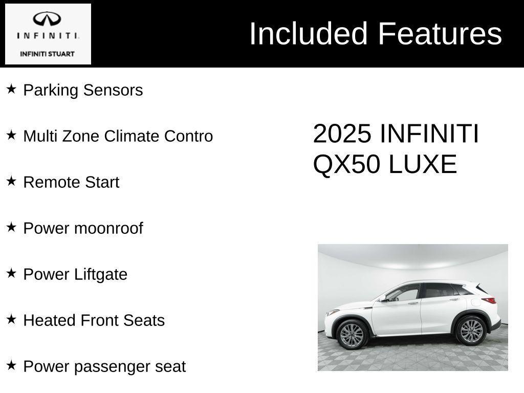 used 2025 INFINITI QX50 car, priced at $37,329