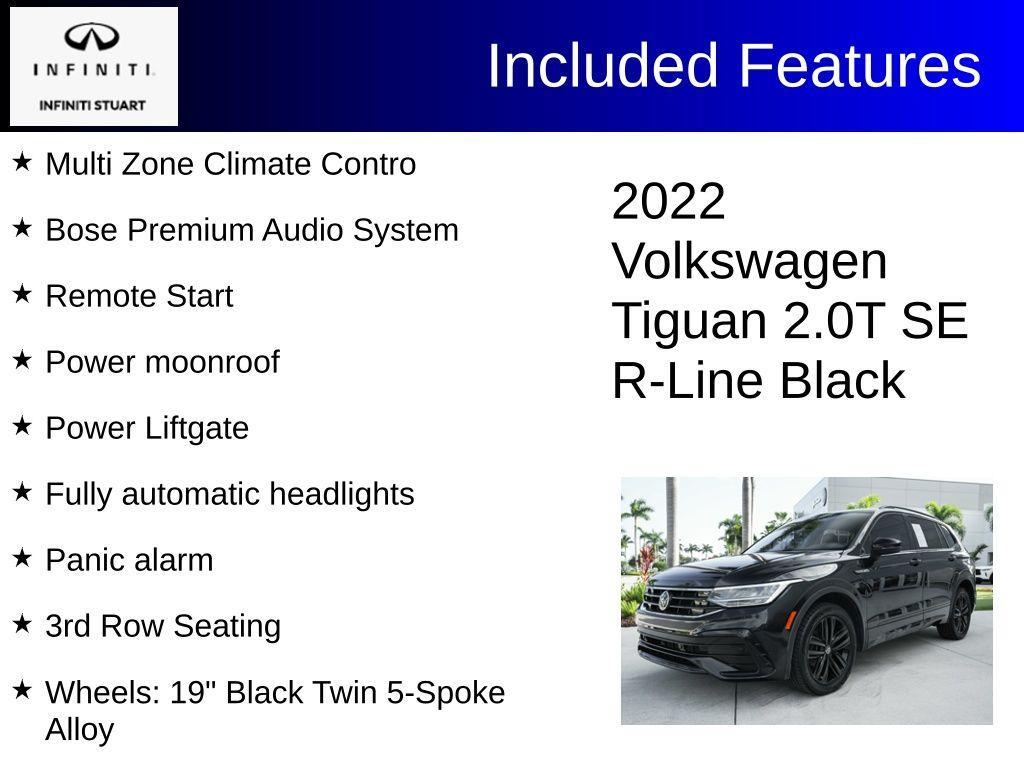 used 2022 Volkswagen Tiguan car, priced at $19,500