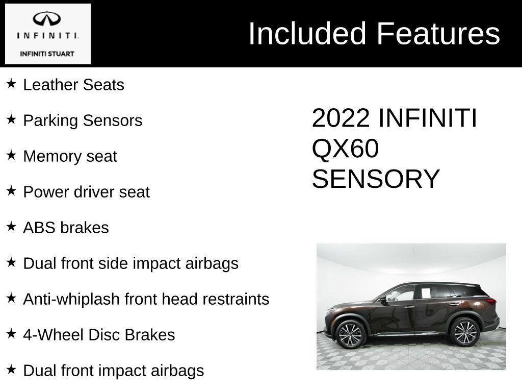 used 2022 INFINITI QX60 car, priced at $39,724