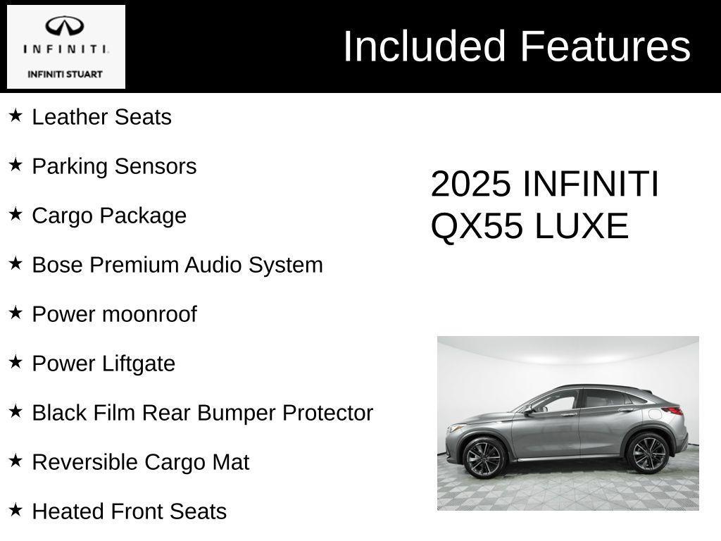 used 2025 INFINITI QX55 car, priced at $38,000