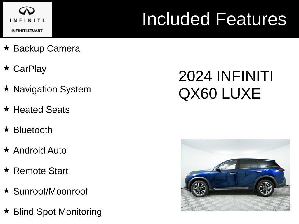 used 2024 INFINITI QX60 car, priced at $45,000