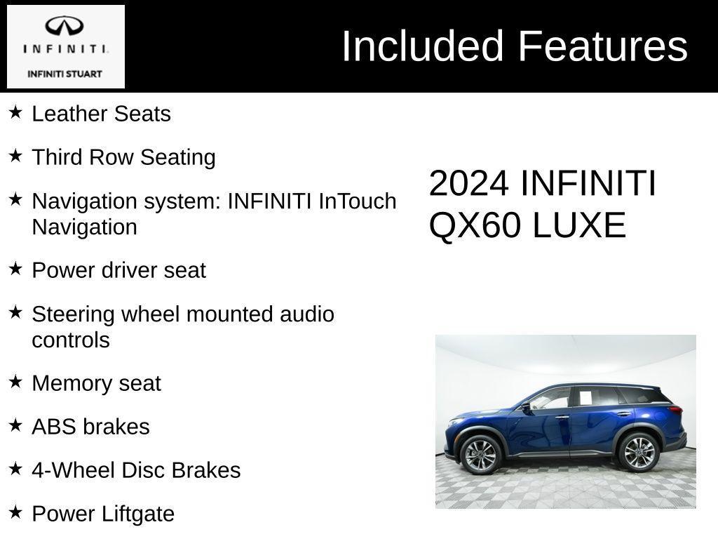 used 2024 INFINITI QX60 car, priced at $42,831