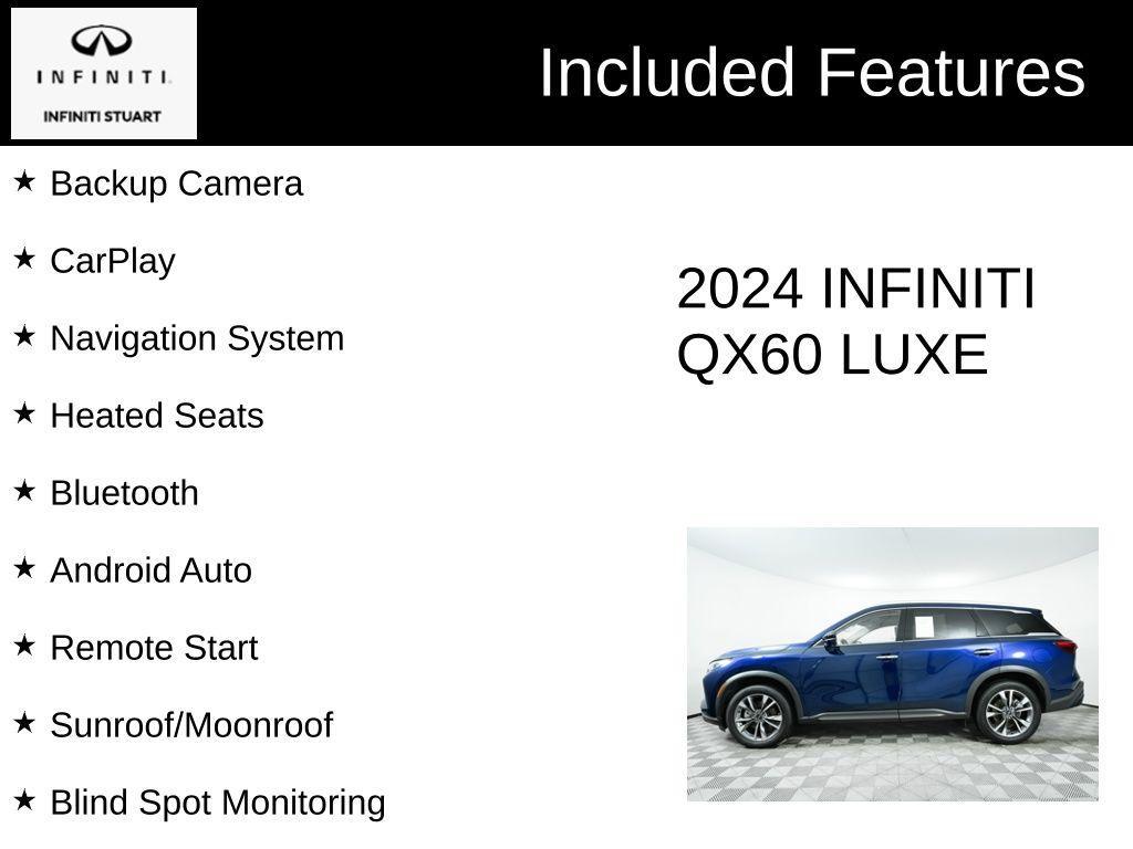 used 2024 INFINITI QX60 car, priced at $42,831