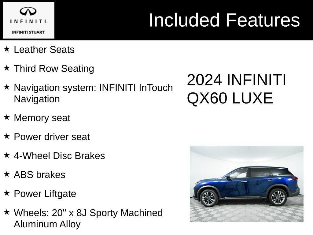 used 2024 INFINITI QX60 car, priced at $45,000