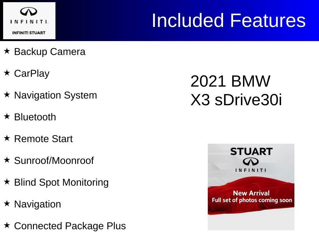 used 2021 BMW X3 car, priced at $25,200