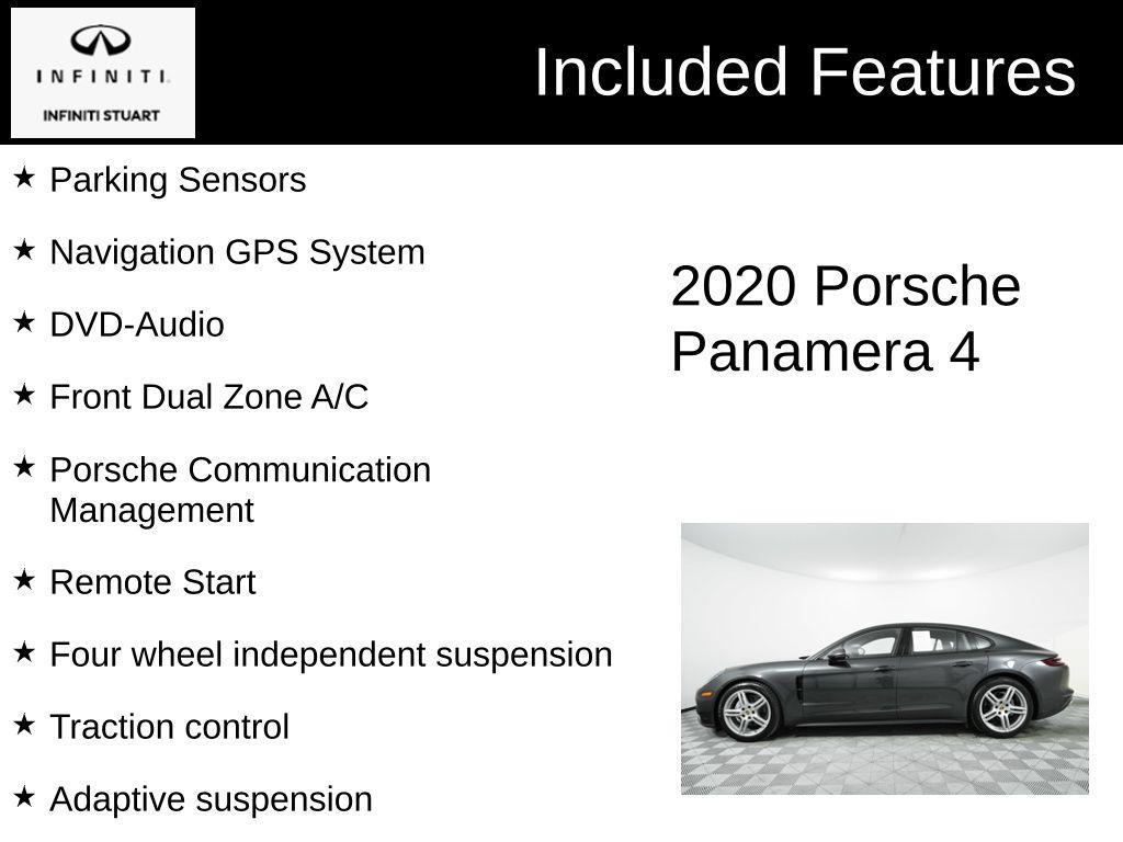 used 2020 Porsche Panamera car, priced at $61,688
