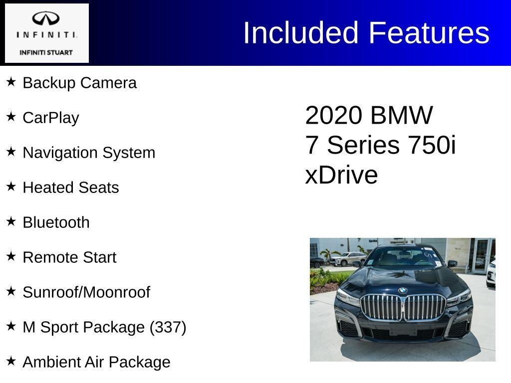 used 2020 BMW 750 car, priced at $45,517