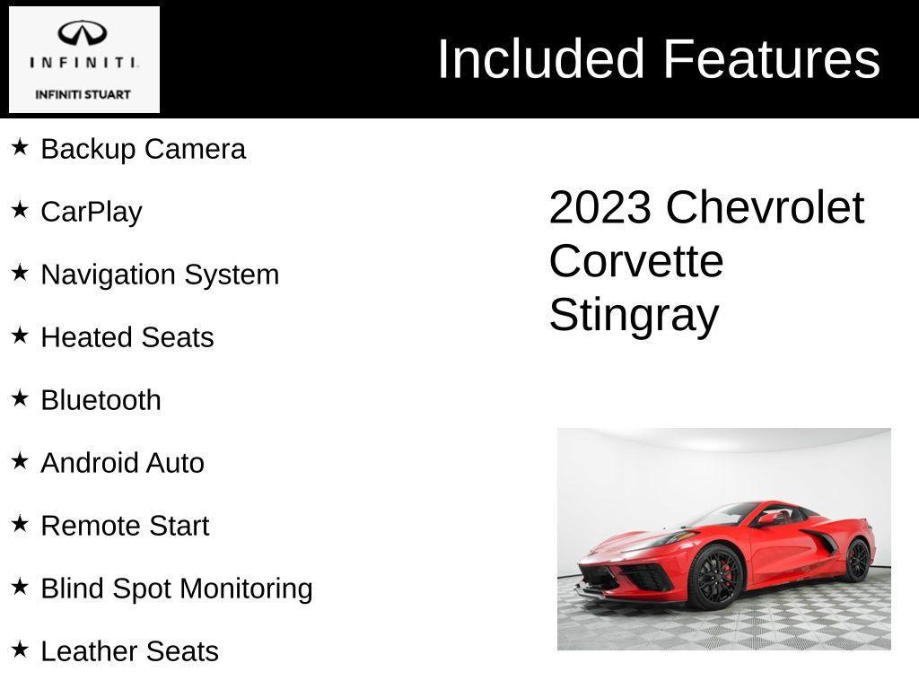 used 2023 Chevrolet Corvette car, priced at $72,230