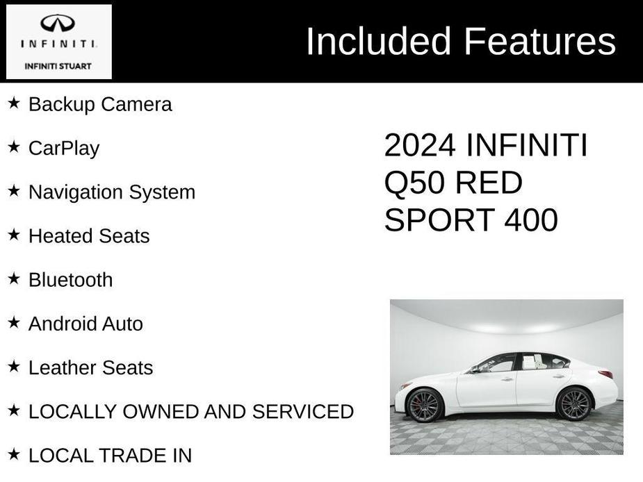 used 2024 INFINITI Q50 car, priced at $42,965