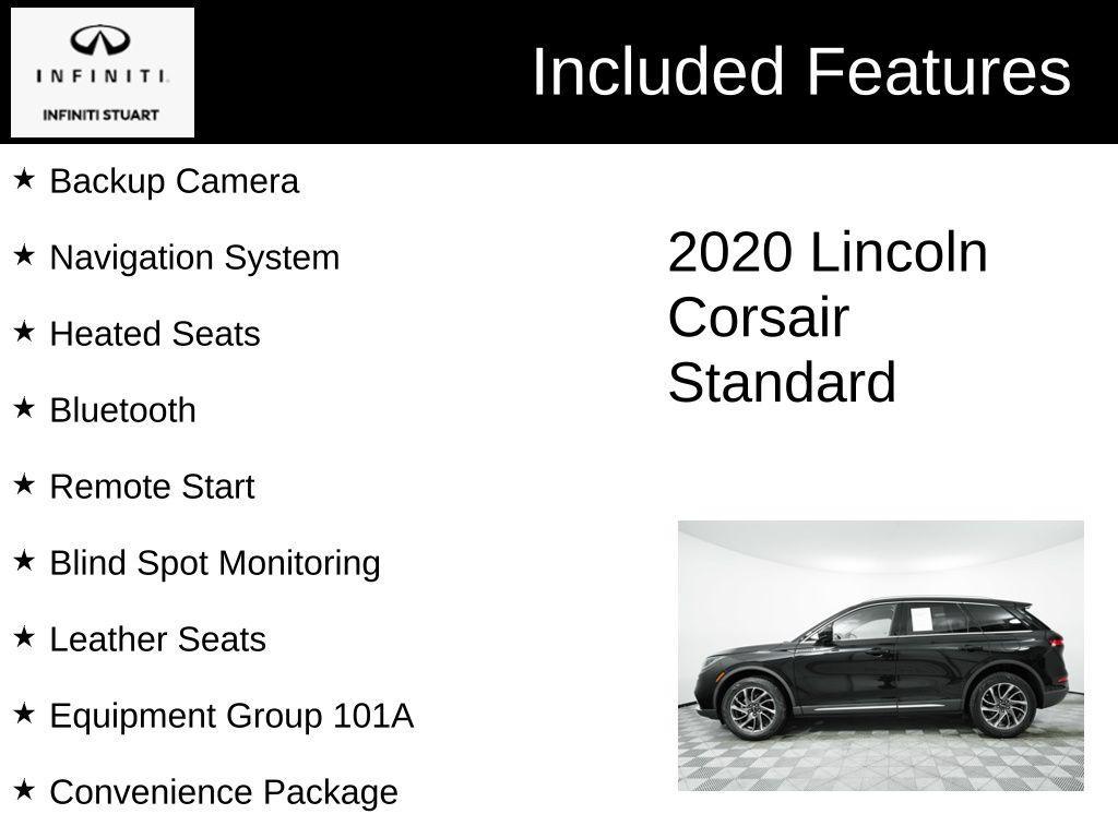 used 2020 Lincoln Corsair car, priced at $24,807