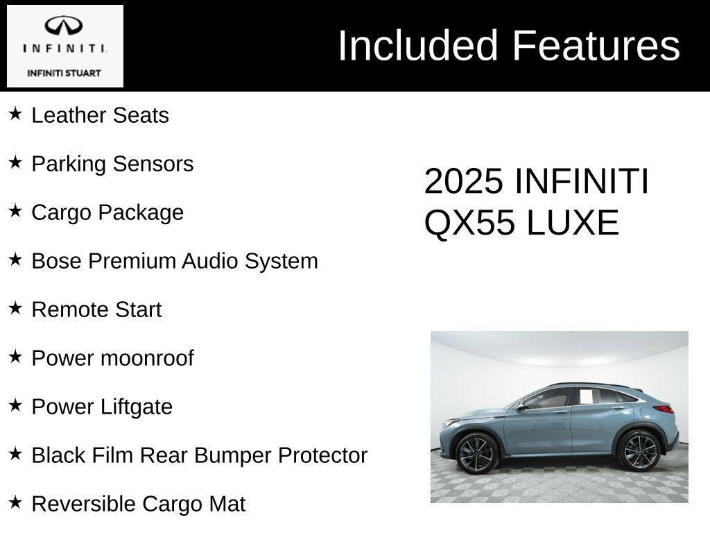 used 2025 INFINITI QX55 car, priced at $40,074