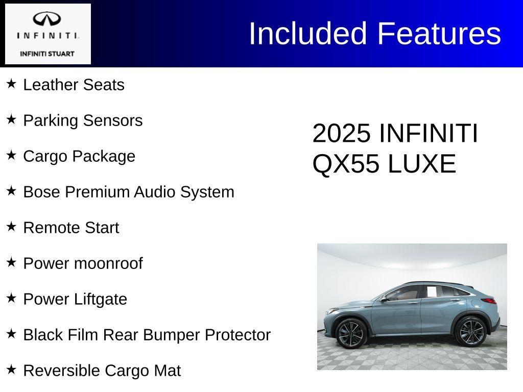 used 2025 INFINITI QX55 car, priced at $37,540