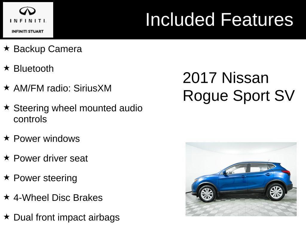 used 2017 Nissan Rogue Sport car, priced at $13,200