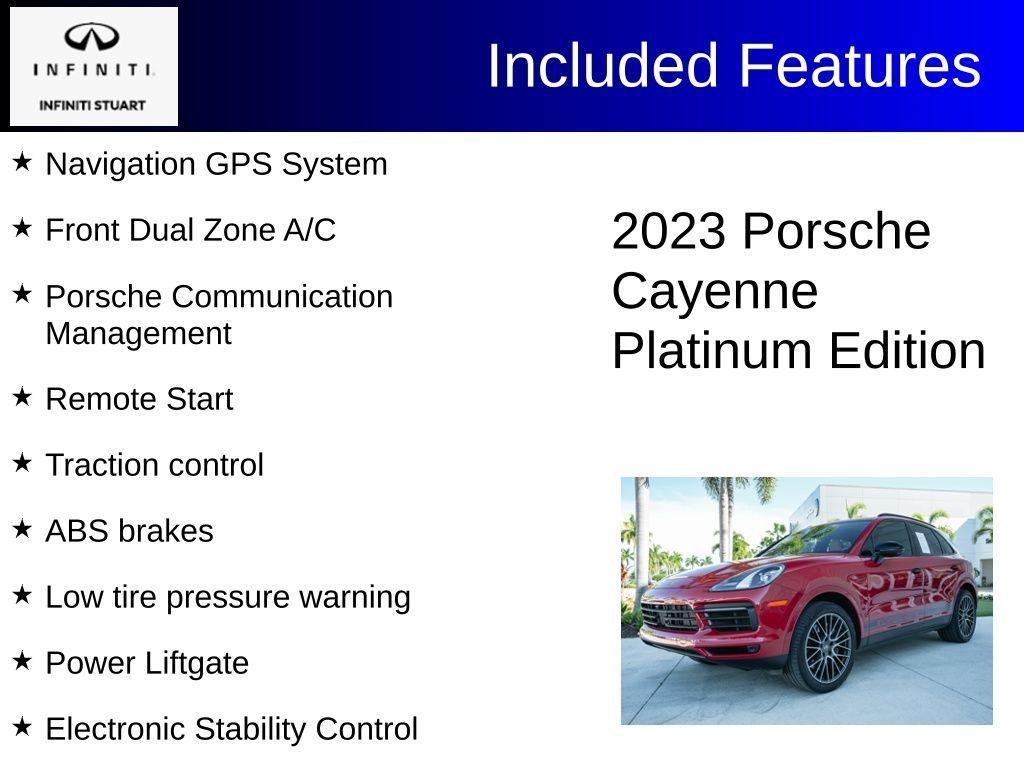 used 2023 Porsche Cayenne car, priced at $64,800