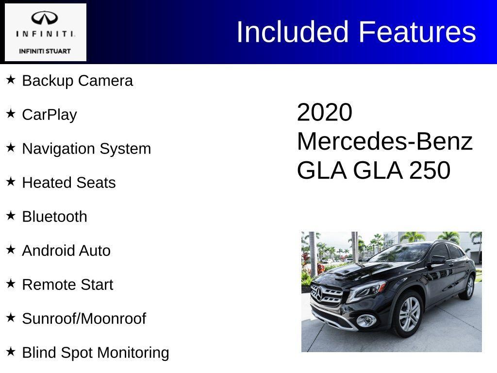 used 2020 Mercedes-Benz GLA 250 car, priced at $19,528