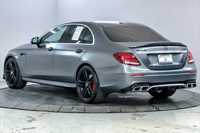 used 2018 Mercedes-Benz AMG E 63 car, priced at $60,000