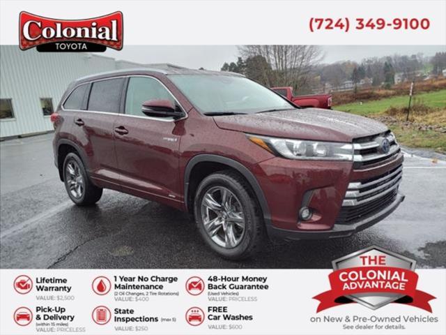 used 2019 Toyota Highlander Hybrid car, priced at $32,125