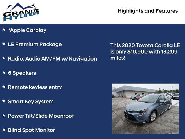 used 2020 Toyota Corolla car, priced at $19,990