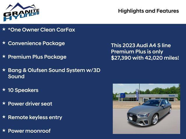 used 2023 Audi A4 car, priced at $27,390