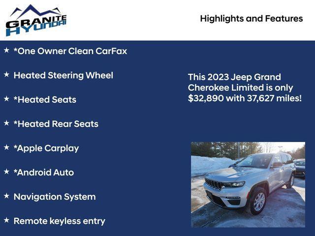used 2023 Jeep Grand Cherokee car, priced at $32,890