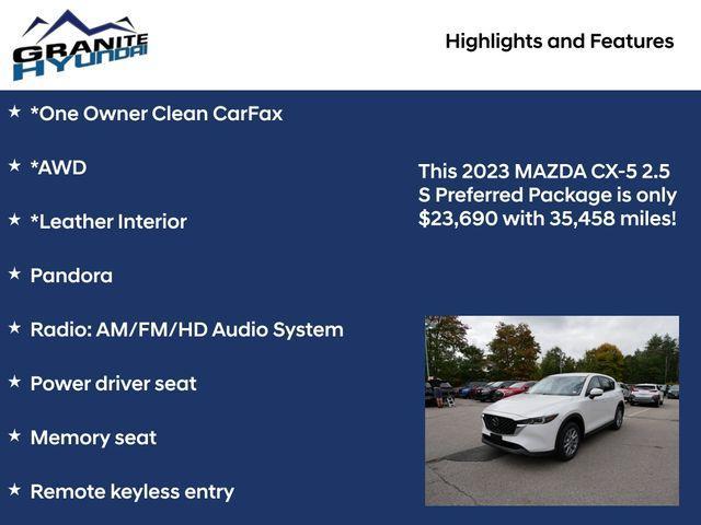 used 2023 Mazda CX-5 car, priced at $23,690