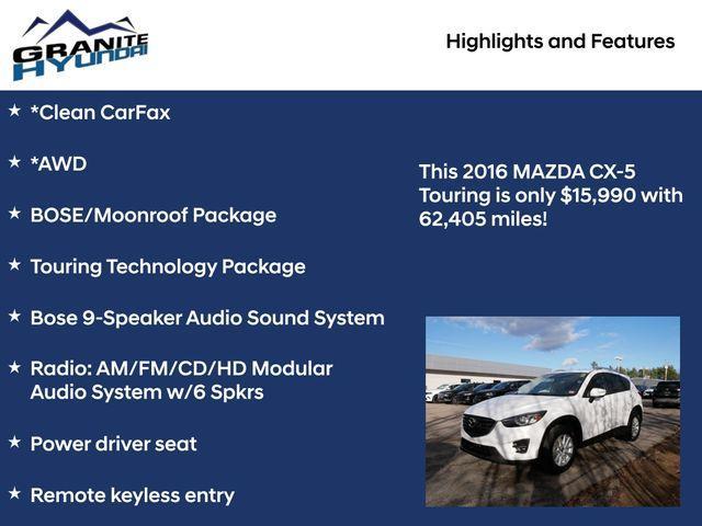 used 2016 Mazda CX-5 car, priced at $15,990