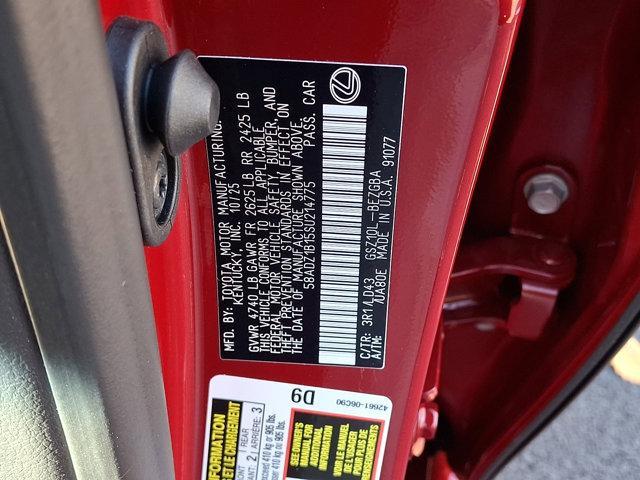 new 2025 Lexus ES 350 car, priced at $52,944