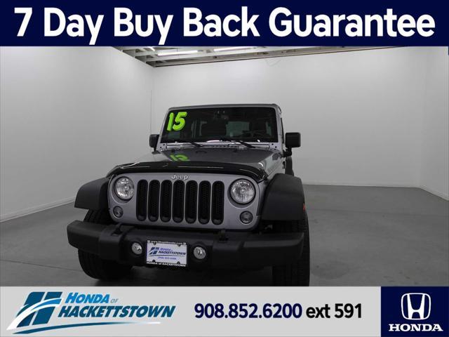 used 2015 Jeep Wrangler Unlimited car, priced at $18,595