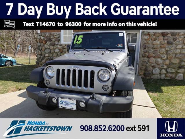 used 2015 Jeep Wrangler Unlimited car, priced at $18,992