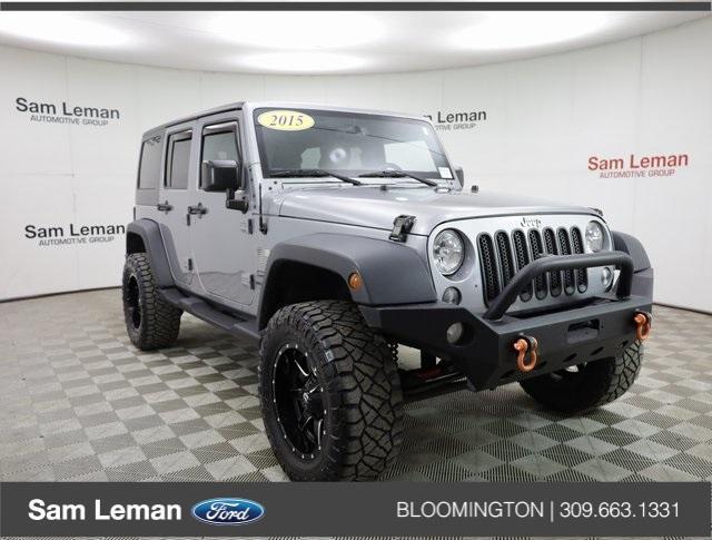 used 2015 Jeep Wrangler Unlimited car, priced at $16,490