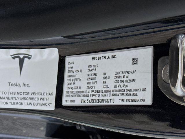 used 2024 Tesla Model 3 car, priced at $33,005