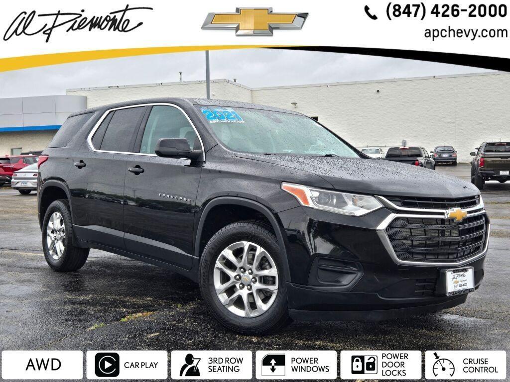used 2021 Chevrolet Traverse car, priced at $22,850