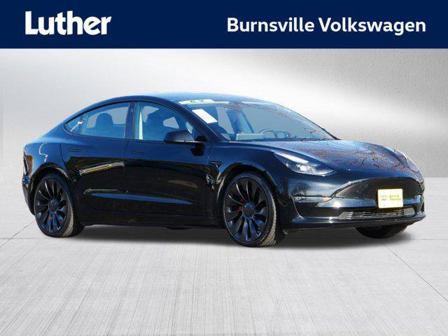 used 2022 Tesla Model 3 car, priced at $29,995