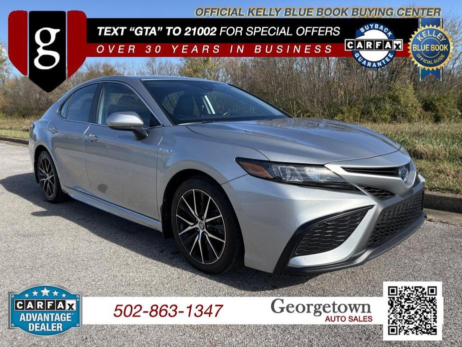 used 2021 Toyota Camry Hybrid car, priced at $24,497