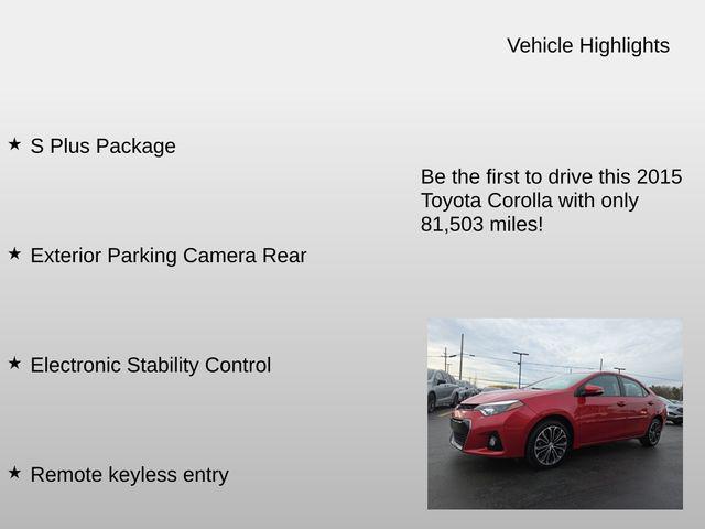 used 2015 Toyota Corolla car, priced at $12,945