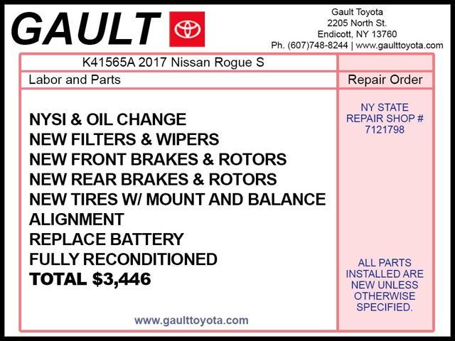 used 2017 Nissan Rogue car, priced at $16,574