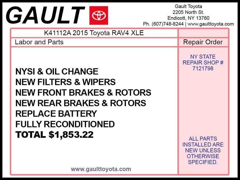 used 2015 Toyota RAV4 car, priced at $14,998