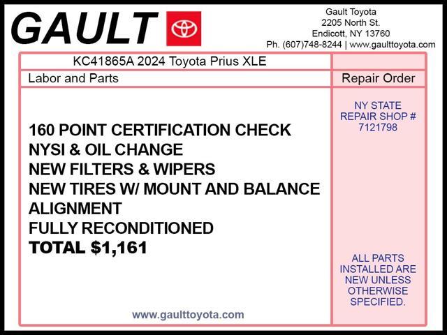 used 2024 Toyota Prius car, priced at $34,500