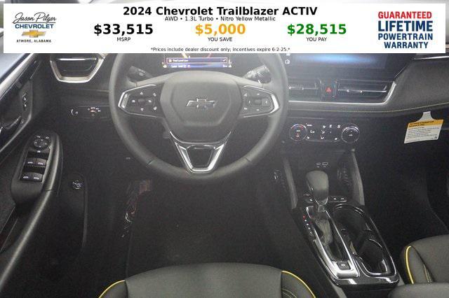 new 2024 Chevrolet TrailBlazer car, priced at $28,515