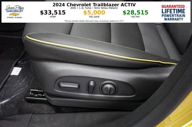 new 2024 Chevrolet TrailBlazer car, priced at $28,515