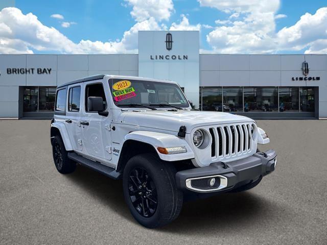 used 2021 Jeep Wrangler Unlimited 4xe car, priced at $33,985