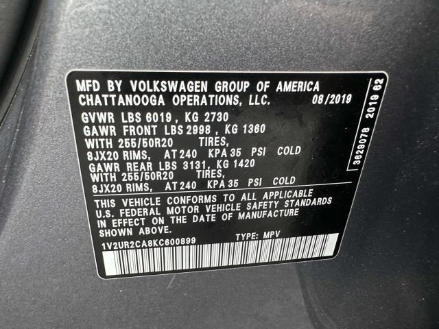 used 2019 Volkswagen Atlas car, priced at $19,988