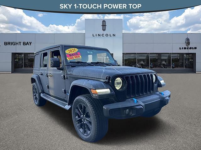 used 2021 Jeep Wrangler Unlimited 4xe car, priced at $33,995