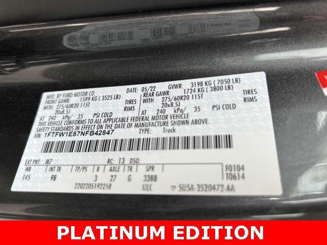 used 2022 Ford F-150 car, priced at $52,995