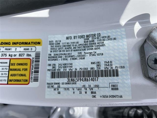 used 2018 Lincoln MKZ car, priced at $18,333