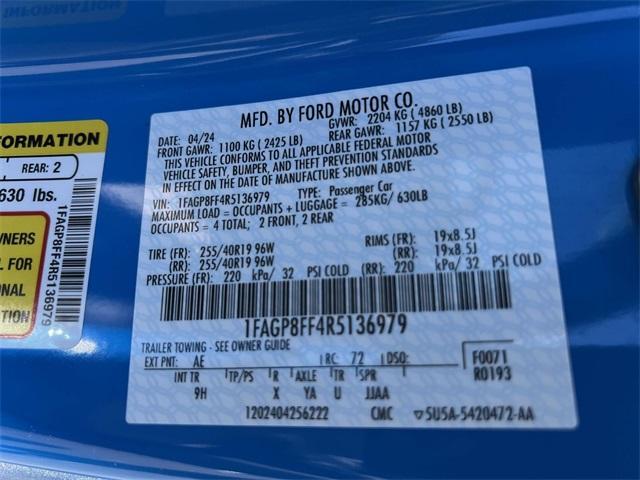 used 2024 Ford Mustang car, priced at $52,858