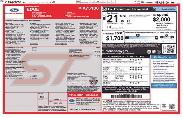 used 2022 Ford Edge car, priced at $30,864